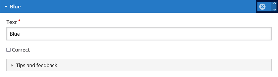 Moodle - H5P - Multiple Choice Question Editor - Answer Fields - Removing Answers